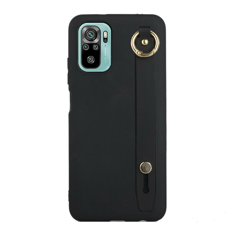 Xiaomi Redmi Note 10 / Note 10s Custodia in silicone con cinturino di supporto