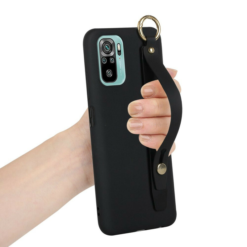 Xiaomi Redmi Note 10 / Note 10s Custodia in silicone con cinturino di supporto