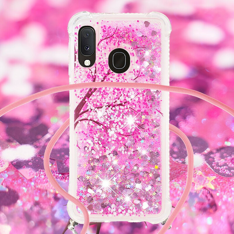 Samsung Galaxy A20e Glitter String Case Tree