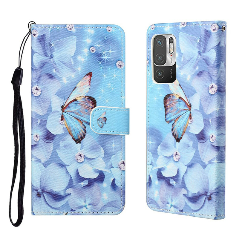 Xiaomi Redmi Note 10 5G / Poco M3 Pro 5G Custodia con cinturino a farfalla