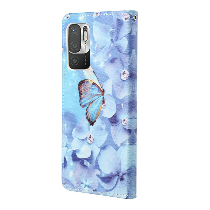 Xiaomi Redmi Note 10 5G / Poco M3 Pro 5G Custodia con cinturino a farfalla