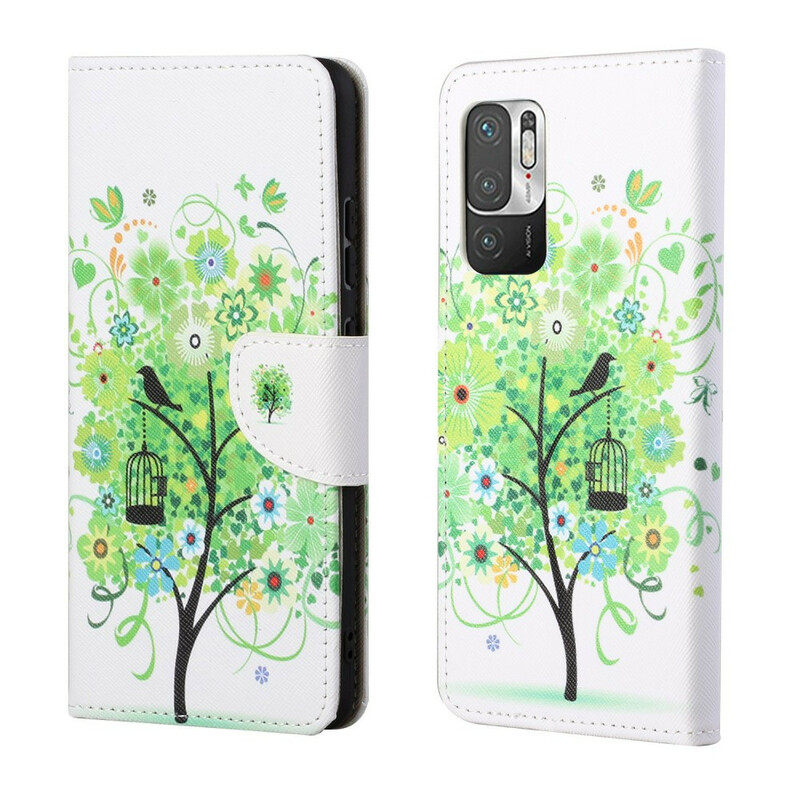 Xiaomi Mi 10T / 10T Pro Custodia ad albero verde fogliame