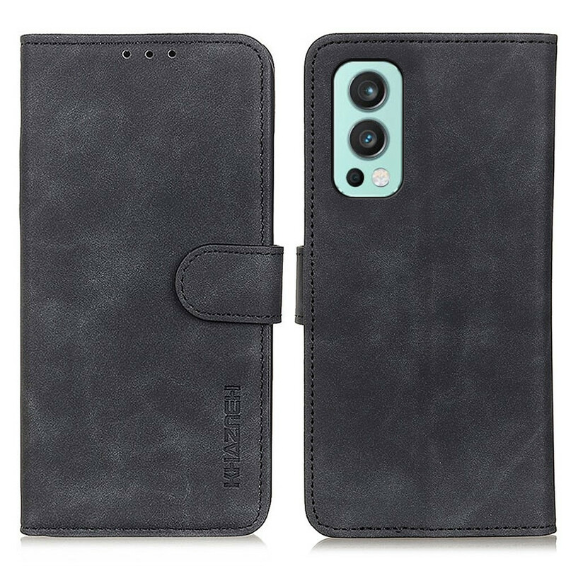 OnePlus Nord 2 5G Mate Custodia in pelle effetto vintage KHAZNEH