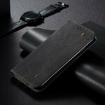 Flip Cover Xiaomi Redmi Note 10 5G / Poco M3 Pro 5G Jeans Tessuto