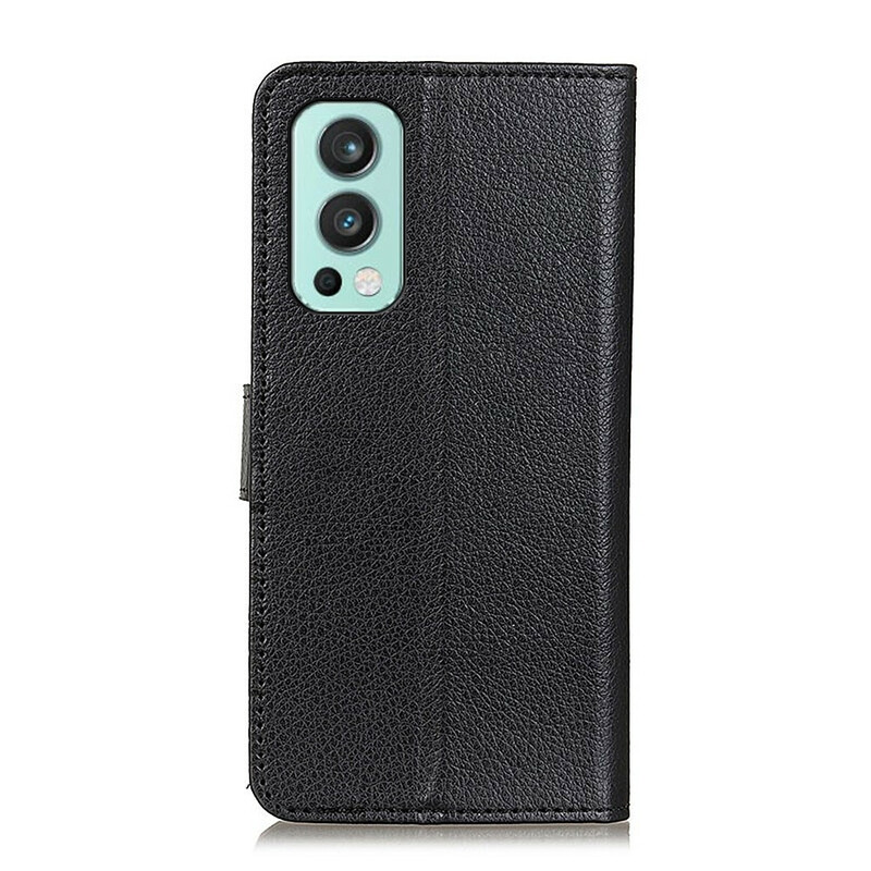 OnePlus Nord 2 5G Custodia in similpelle Lychee