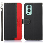 OnePlus Nord 2 5G Style Litchi Custodia RFID KHAZNEH