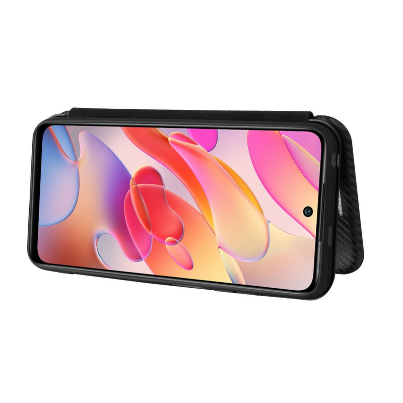 Flip Cover Xiaomi Redmi Note 10 5G / Poco M3 Pro 5G in fibra di carbonio colorata