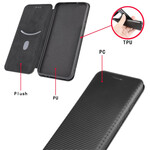 Flip Cover Xiaomi Redmi Note 10 5G / Poco M3 Pro 5G in fibra di carbonio colorato
