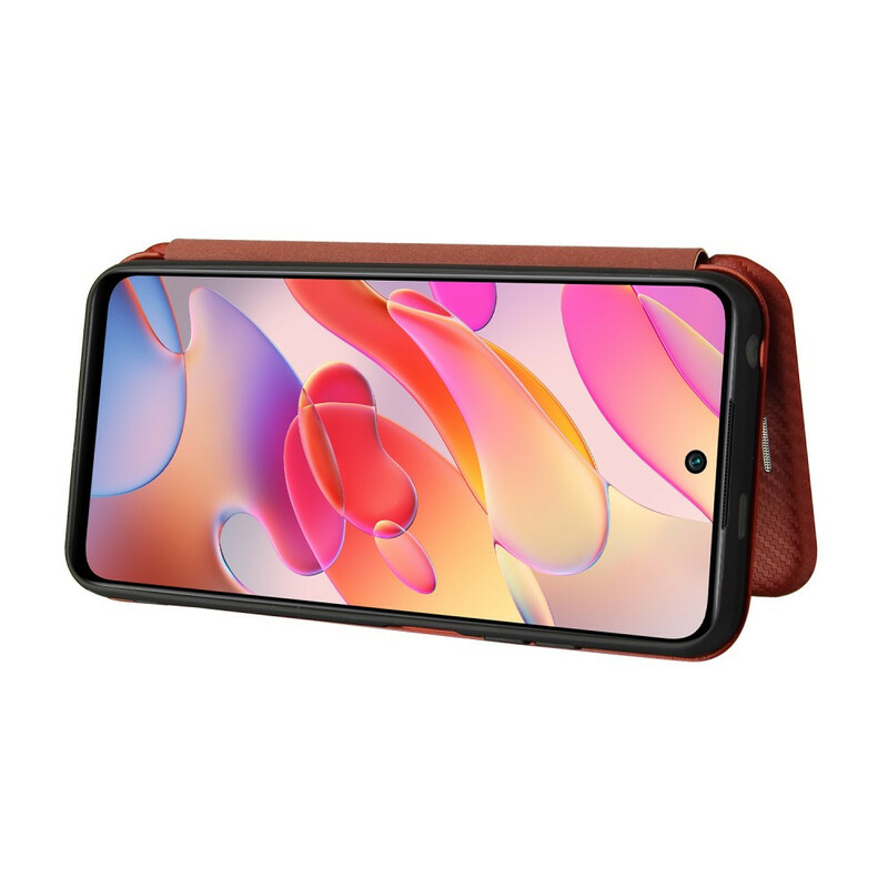 Flip Cover Xiaomi Redmi Note 10 5G / Poco M3 Pro 5G fibra di carbonio colorato