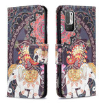 Xiaomi Redmi Note 10 5G / Poco M3 Pro 5G Custodia Elefante Indiano Xiaomi Redmi Note 10 5G / Poco M3 Pro 5G Custodia Elefante Indiano