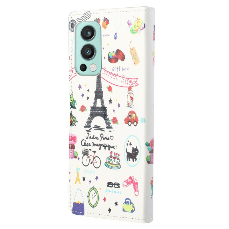 OnePlus Nord 2 5G Custodia Amo Parigi