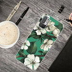 Xiaomi Redmi Note 10 5G / Poco M3 Pro 5G Custodia dipinta con fiori bianchi