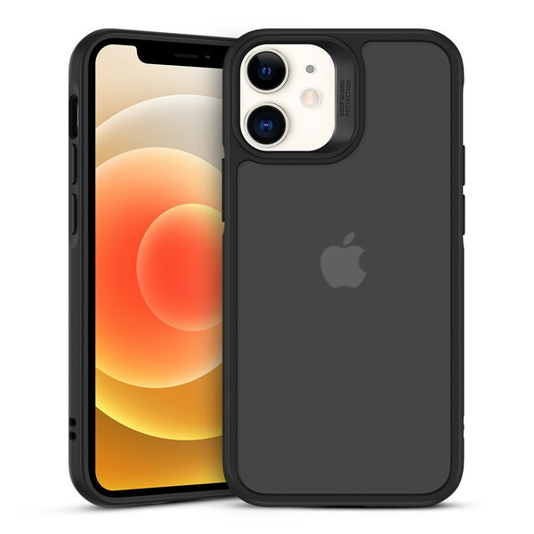 iPhone 12 Mini Case Retro in vetro e bordi in silicone
