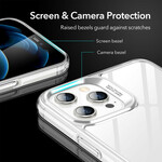 iPhone 12 / 12 Pro Custodia Retro in vetro e bordi in silicone