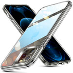 Custodia per iPhone 12 / 12 Pro Retro in vetro e bordi in silicone