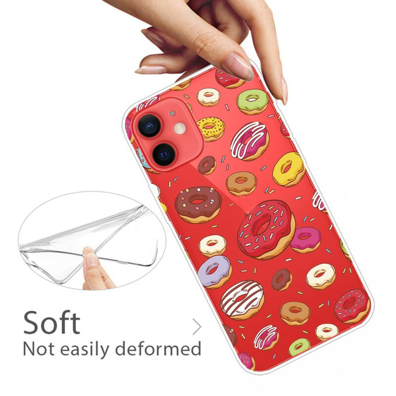 Custodia per iPhone 13 Mini Love Donuts