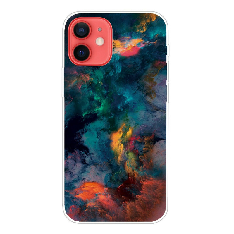 Custodia iPhone 13 Mini Nuvole colorate