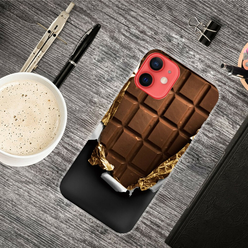 Custodia flessibile al cioccolato per iPhone 13 Mini