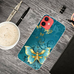 iPhone 13 Mini Custodia flessibile con farfalle