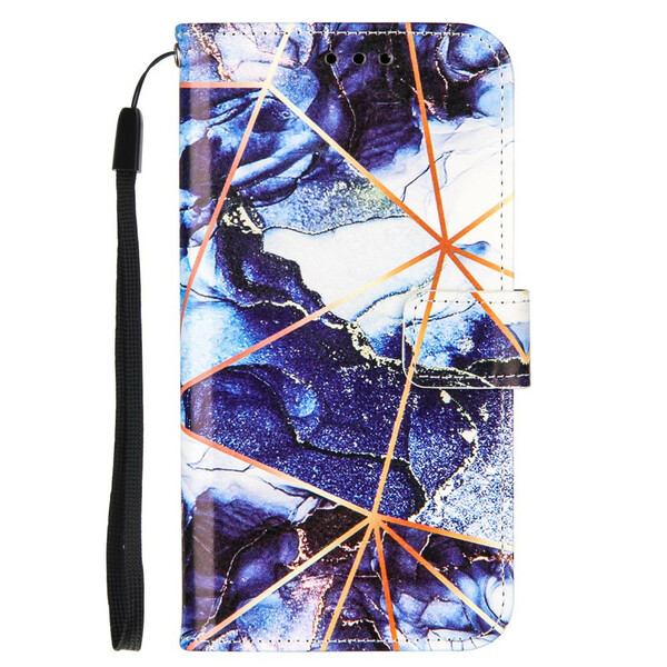 Custodia per iPhone 13 Mini Marble Geometric