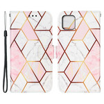 Custodia per iPhone 13 Mini Marble Geometric