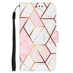 Custodia per iPhone 13 Mini Marble Geometric