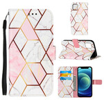 Custodia per iPhone 13 Mini Marble Geometric