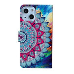 Custodia iPhone 13 Mini Mandala Ultra Colorato