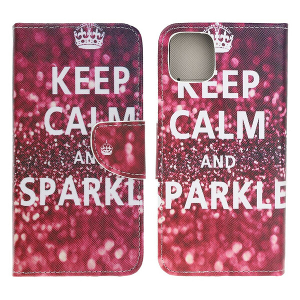 Custodia iPhone 13 Mini Keep Calm and Sparkle