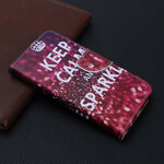 Custodia iPhone 13 Mini Keep Calm and Sparkle