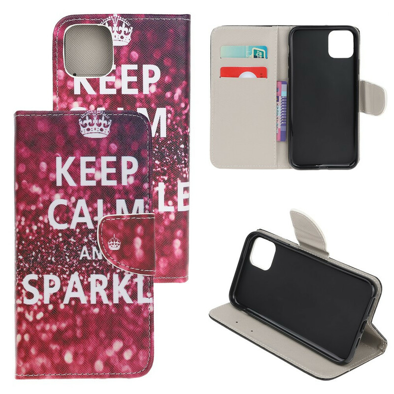 Custodia iPhone 13 Mini Keep Calm and Sparkle