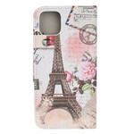 Custodia iPhone 13 Mini Torre Eiffel Retro