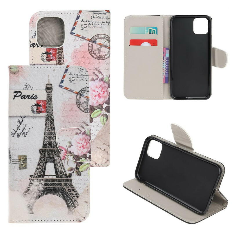 Custodia iPhone 13 Mini Torre Eiffel Retro