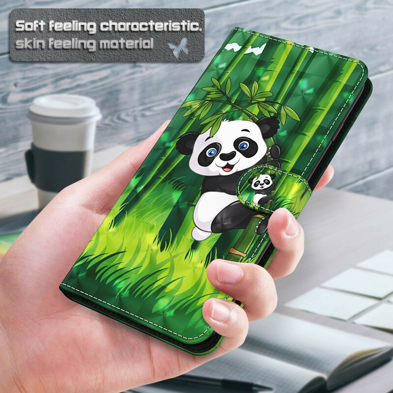 Custodia per iPhone 13 Mini Panda e Bambù