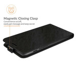 Cover per iPhone 13 Mini effetto pelle Flap verticale