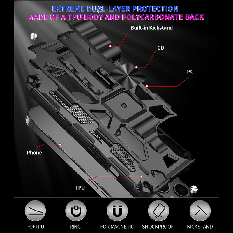 iPhone 13 Mini Custodia staccabile resistente ai militari