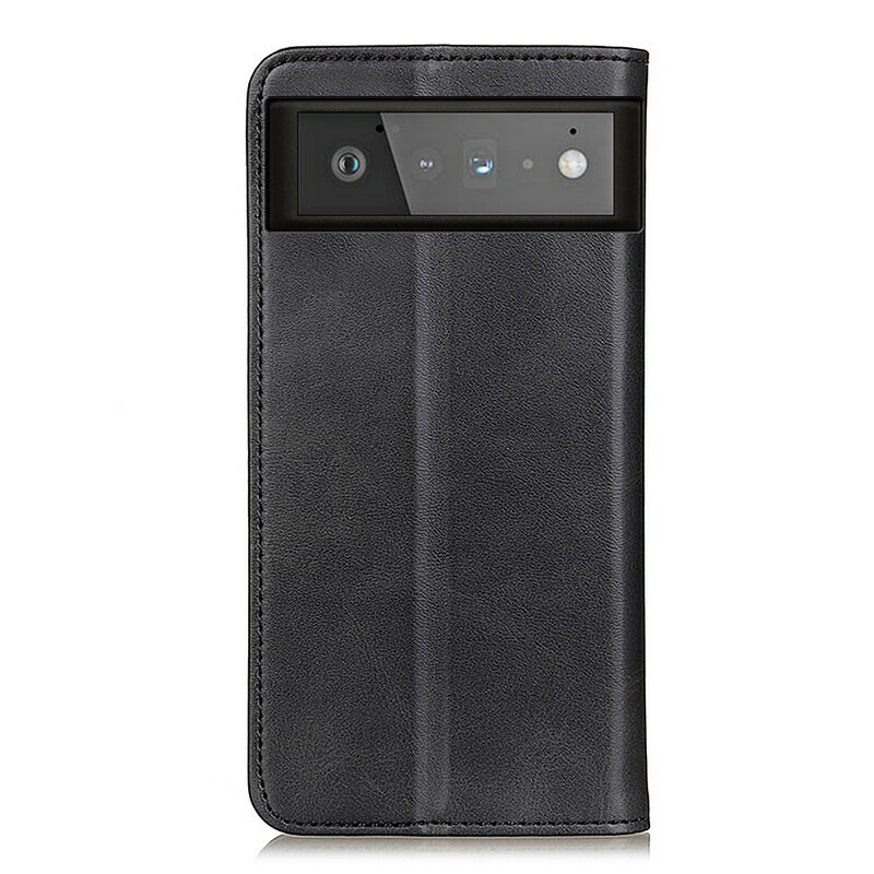 Flip Cover Google Pixel 6 Split in pelle opaca