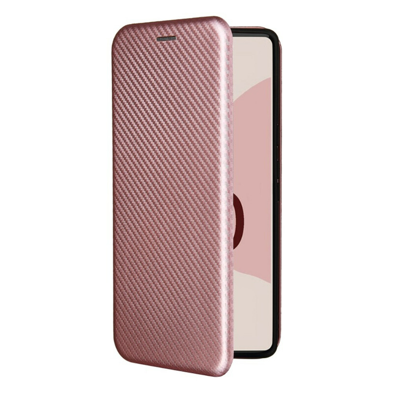 Flip Cover Google Pixel 6 in silicone color carbone