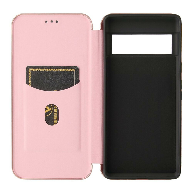 Flip Cover Google Pixel 6 in silicone color carbonio