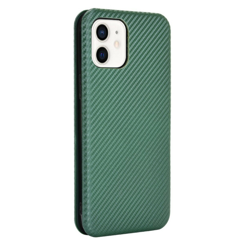 Flip Cover iPhone 13 Mini in fibra di carbonio Flip Cover iPhone 13 Mini in fibra di carbonio