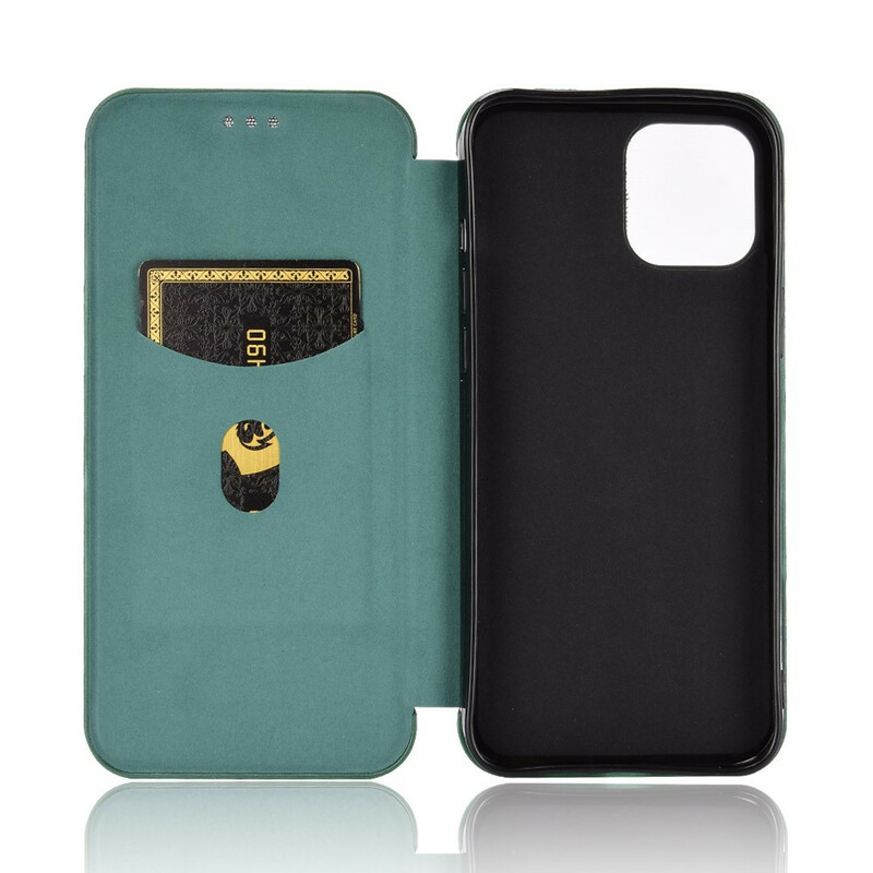 Flip Cover iPhone 13 Mini in fibra di carbonio Flip Cover iPhone 13 Mini in fibra di carbonio