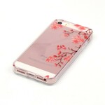 iPhone SE/5/5S Custodia trasparente albero fiorito