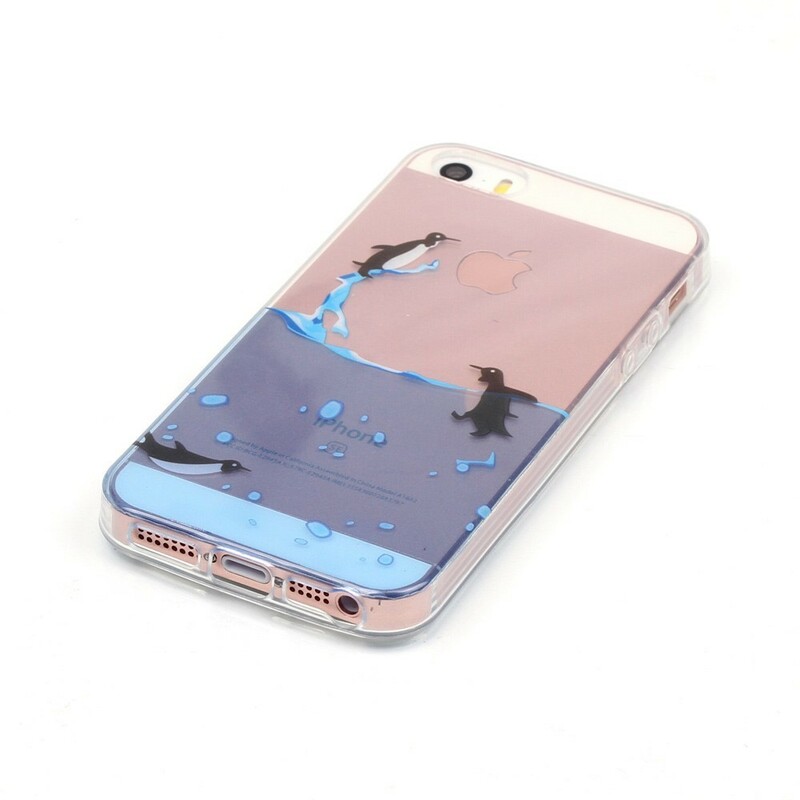 iPhone SE/5/5S Custodia trasparente Gioco del pinguino