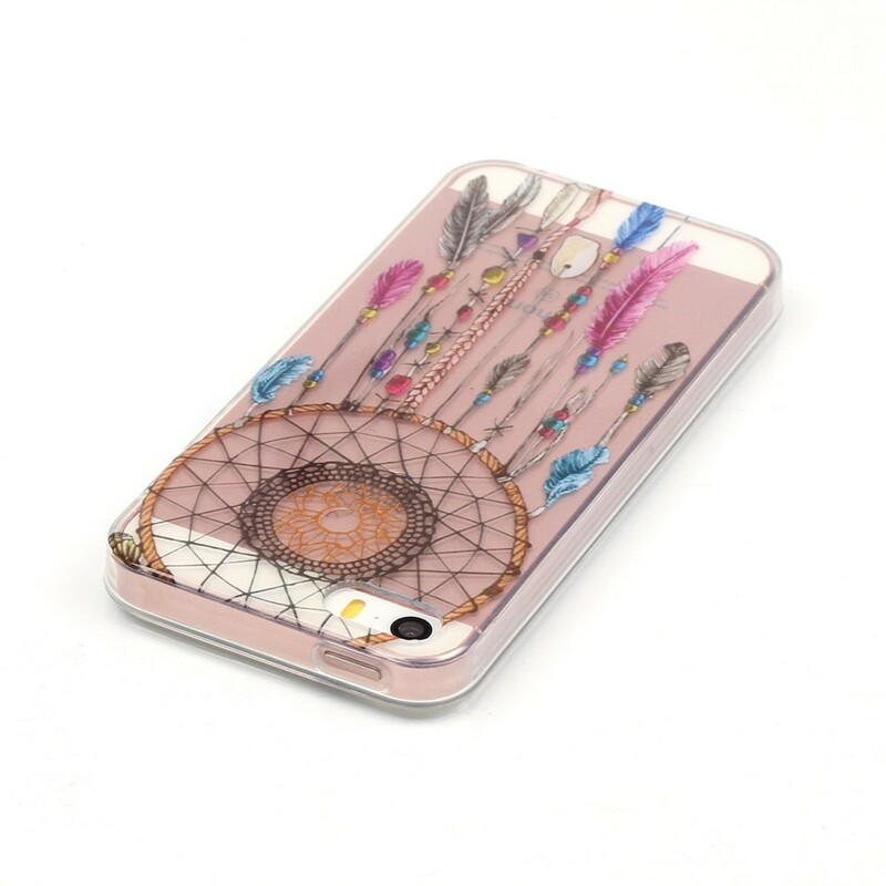iPhone SE/5/5S Cover Trasparente Dream Catcher Colorata