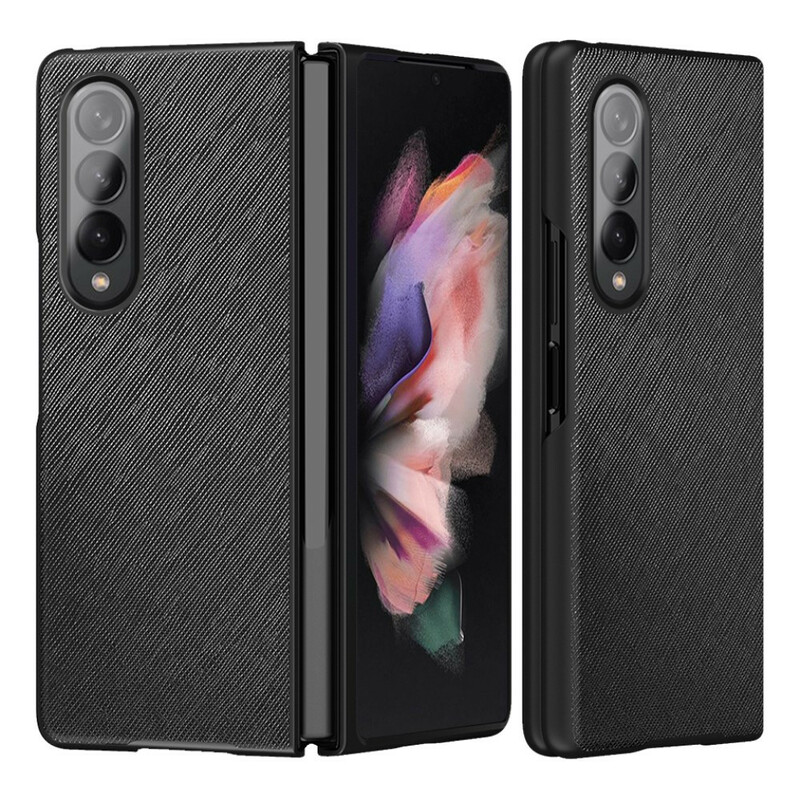 Samsung Galaxy Z Fold 3 5G Custodia in pelle testurizzata
