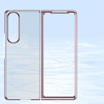 Samsung Galaxy Z Fold 3 5G Cover Trasparente Bordi Stile Metallo