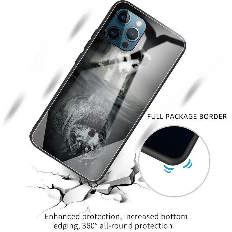 iPhone 13 Pro Custodia in vetro temperato Puppy Dream