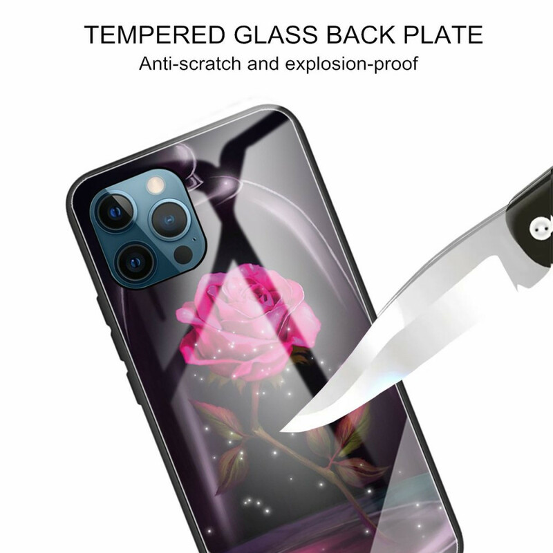 iPhone 13 Pro Custodia in vetro temperato Magic Pink