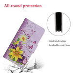 Custodia per iPhone 13 Pro Magistral Flowers con tracolla