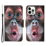 iPhone 13 Pro Custodia Monkey con cordino